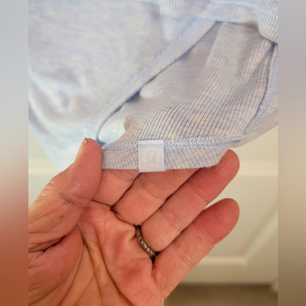 Lululemon Loved and Lifted Long Sleeve•Open Back-Heather Daydream•LIKE NEW•6 - Picture 9 of 15